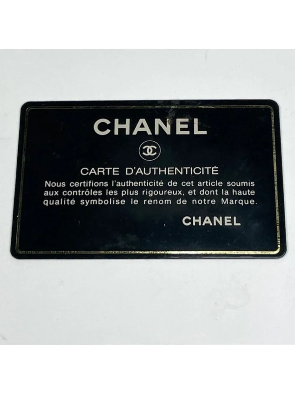 Chanel CC Logo Vanity Bicolor Makeup Pouch Leather Black - Picture 9 of 9